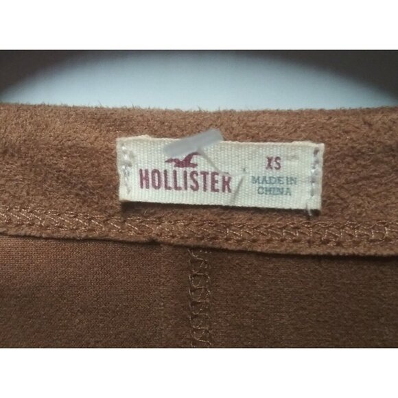 Womens fringe duster top jacket XS 90s Y2K Abercrombie Fitch COWGIRL suede-like - Picture 6 of 12